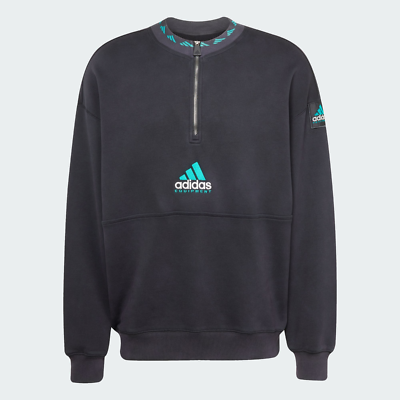 adidas EQT Fleece 1/2 zip Sweatshirt Black JP0357 Japan Size