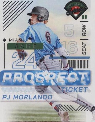 2025 Bowman Baseball Prospect PJ Morlando 1st Black Paper Parallel 