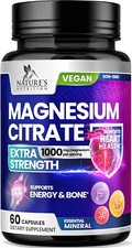 Glicinato, Malato Y Citrato De Magnesio Quelado Premium 1000 Mg  60 C psulas 