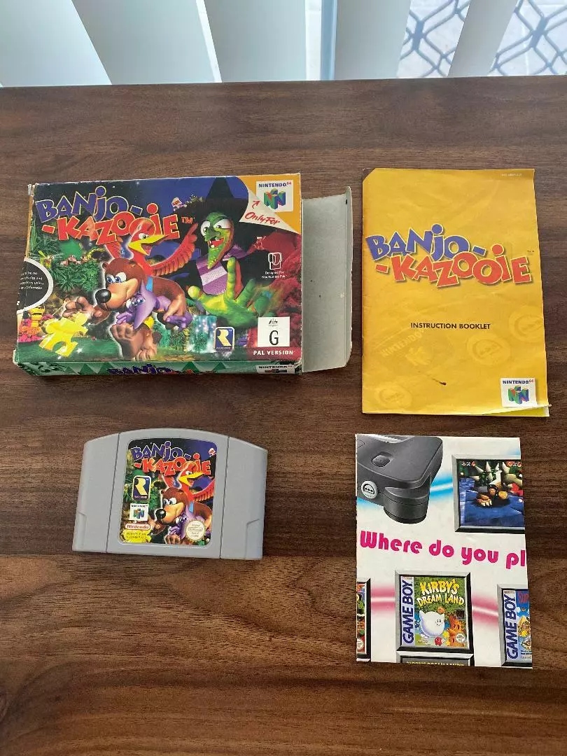 Nintendo 64 - N64 Banjo Kazooie Box (wear), Manual (Nice), Game (Nice)