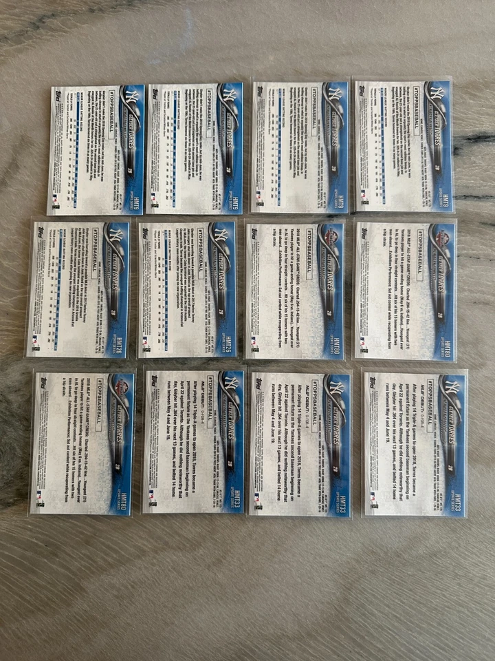 12X GLEYBER TORRES 2018 TOPPS CHROME UPDATE ROOKIE RC LOT HMT9 HMT26 HMT80 HMT33 - Image 2 of 2