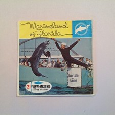 Vtg Souvenir Marineland of Florida 21 View-Master Stereo Pictures Packet A 964