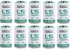 New (10 PACK) Saft LS-14250 1/2 AA 3.6V Lithium (non Rechargeable)