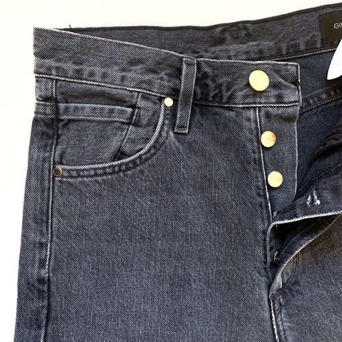 GOLDSIGN Benefit High Rise Relaxed Straight Farrow Cotton Jeans Womens Size 23 - Picture 6 of 13