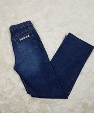 Roberto Cavalli Stretch Jeans Size M Dark Wash Straight Leg Designer Stretch I