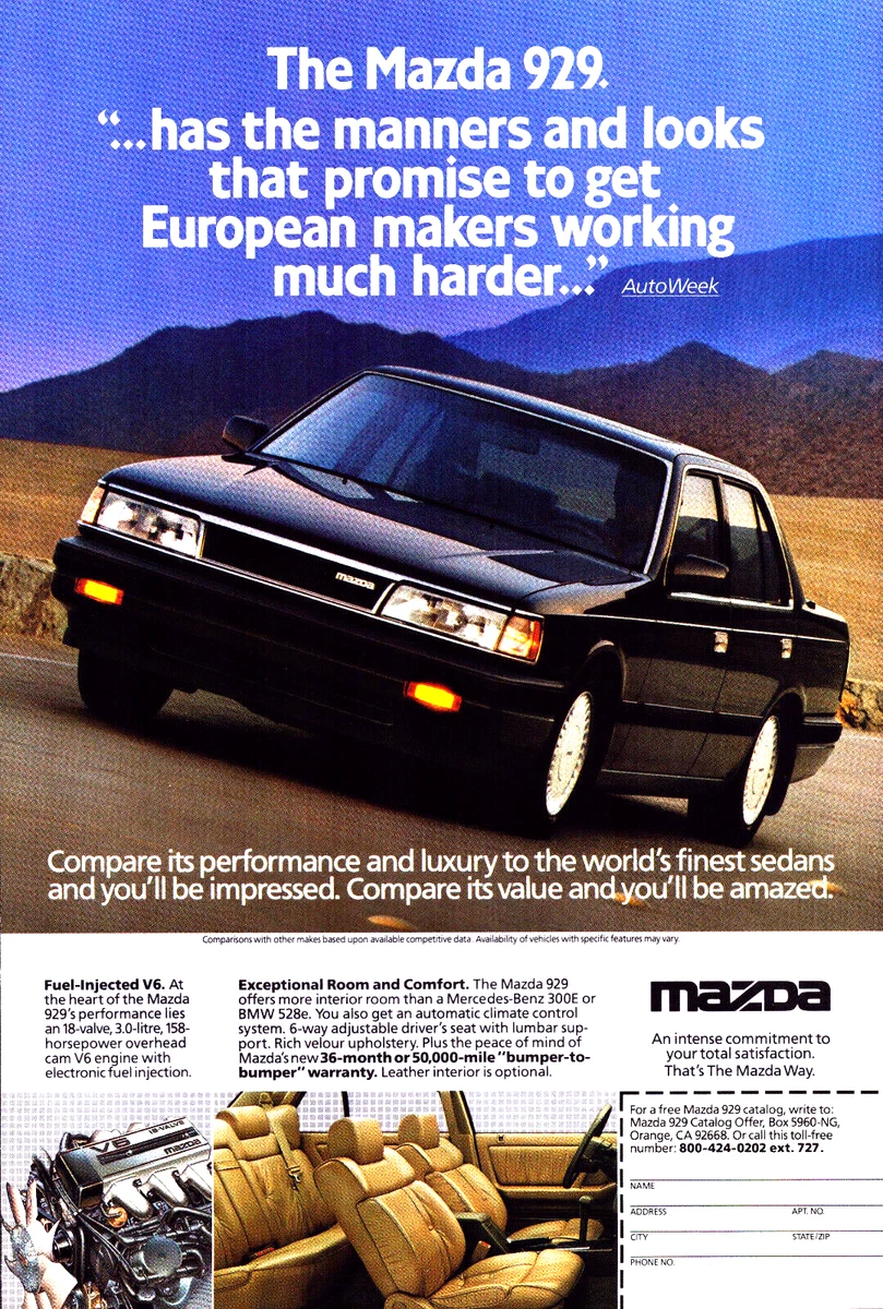 平面广告马自达汽车广告| eBay