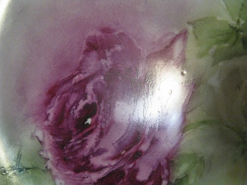 W.G. Limoges & Co. France Painted Floral Porcelain Plate #2 Signed Tompkins - Picture 4 of 10