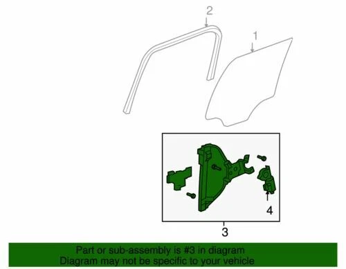 Regulador de ventana lateral derecha genuino GM 2007-2014 Chevrolet Cadillac GMC 23227001 Foto 2 de 2