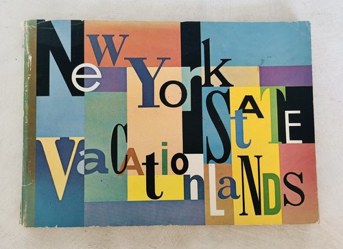 Guía turística de vacaciones del estado de Nueva York 1963 vintage Feria Mundial hoteles parques - Imagen 1 de 19