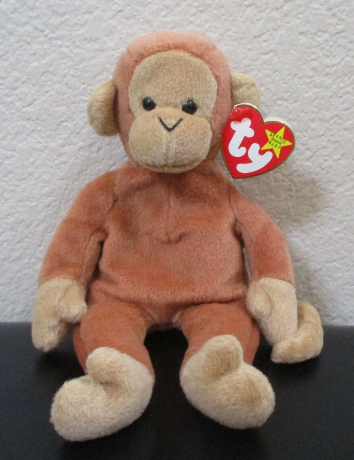 for sale online 4067 Ty Beanie Baby Bongo The Monkey Toy