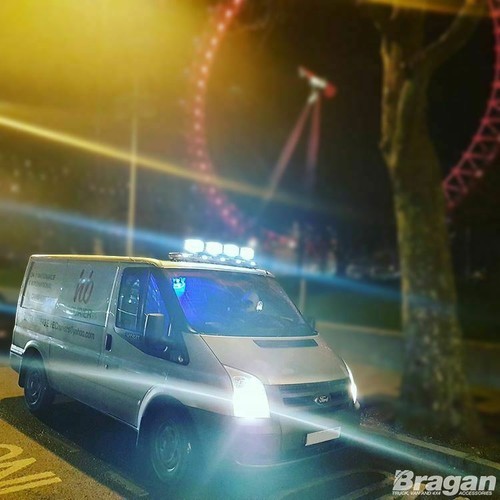 Roof Bar + Jumbo Spot Lamps + LEDS For Ford Transit MK6 2000 - 2006 Light Bar - Picture 11 of 11