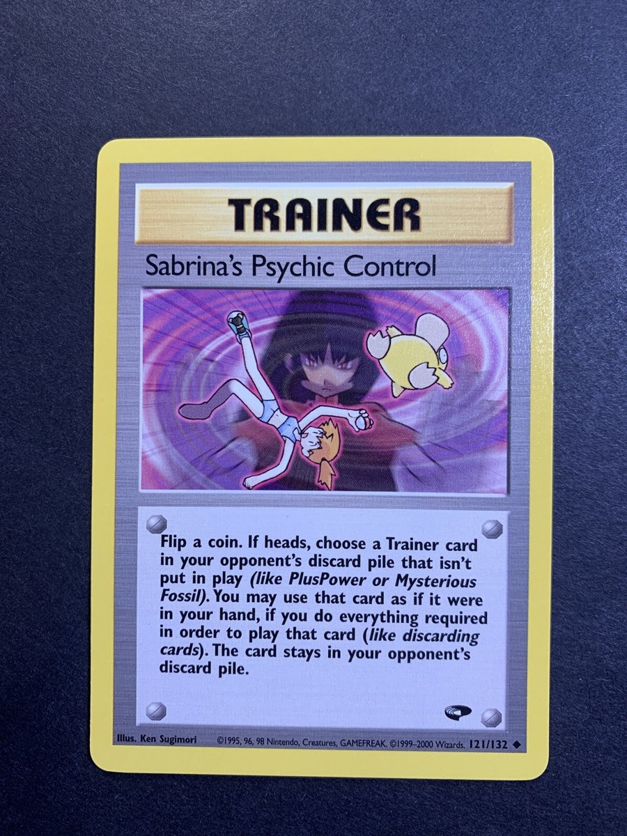 SABRINA'S PSYCHIC CONTROL - Gym Challenge - 121/132 - Uncommon