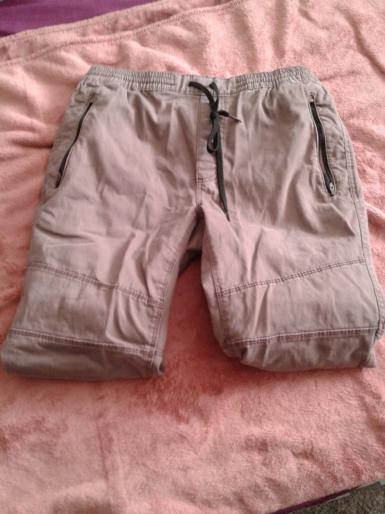 Men's Chocolate Brown Jogger Pants - Size 32 Waist
