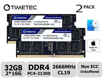 Timetec Hynix IC Mac用 DDR4 SODIMM 2666MHZ PC4-21300/PC4-21333