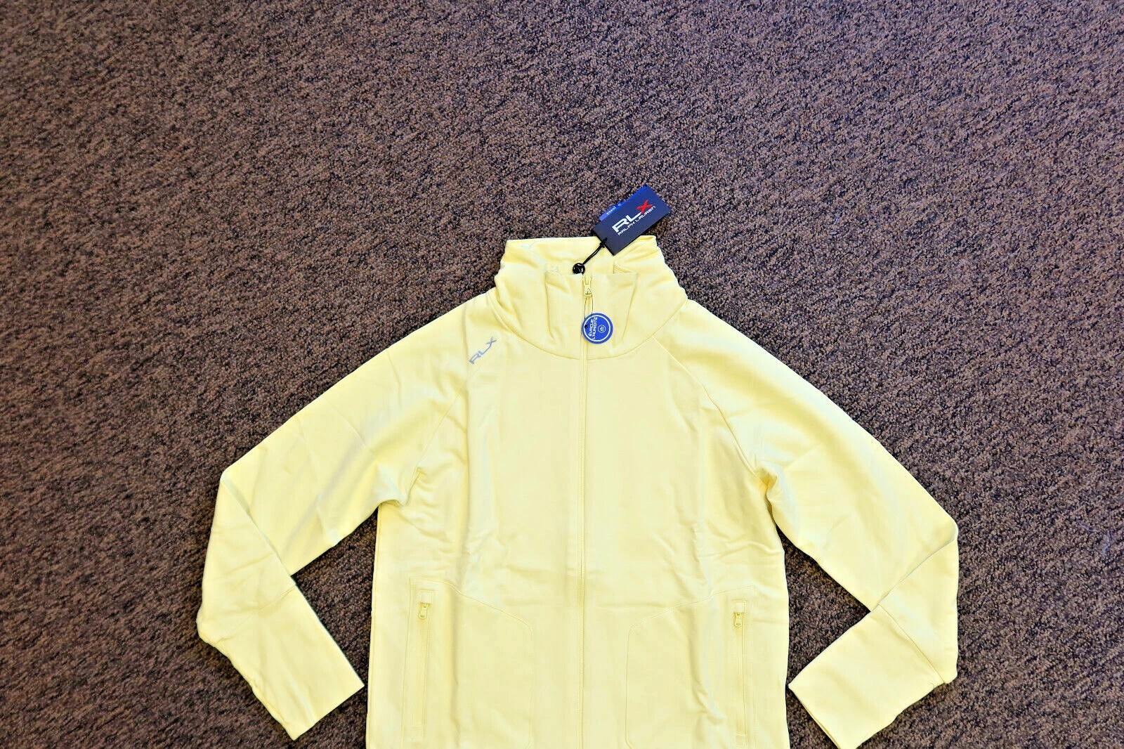 NEW RLX Ralph Lauren Women's wicking Full Zip Jacket - Small- Yellow $168 thumbnail 3
