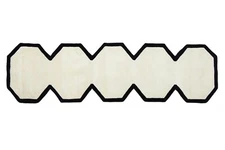 Hexa Runner Hand Tufted Woolen Area Rug Carpets for Home, Bedroom, Any Room