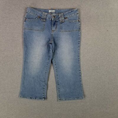 Wear It Declare It Size 7 Jeans Capri Shorts Retro 2000s Flap Pockets Lower Rise