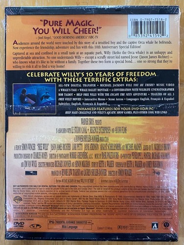 Free Willy ~ "10th Anniversary Special Edition" ~ DVD ~Brand New/Factory Sealed. - Picture 3 of 3