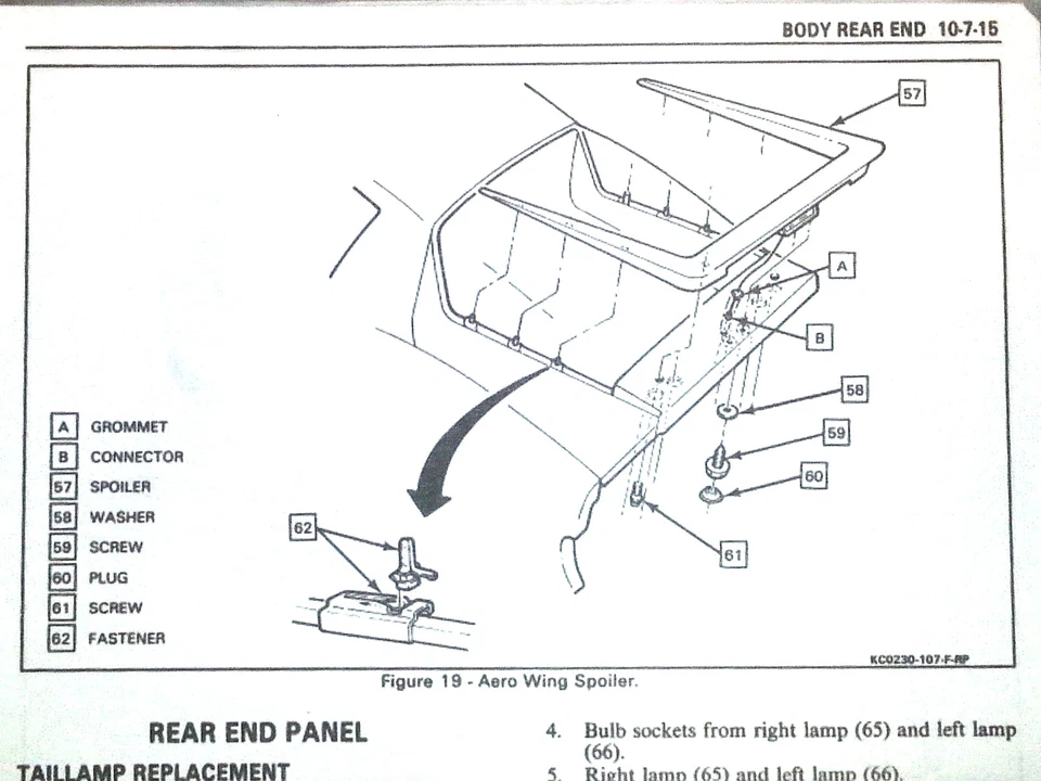 82-92 NOS Firebird Trans Am Spoiler de Janela Traseira Moldagem Guarnição Clipe 6p MM - Imagem 2 de 4