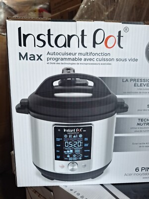 Instant Pot Max 60 6 Quart Electric Pressure Cooker Silver NEW 859716007328 eBay