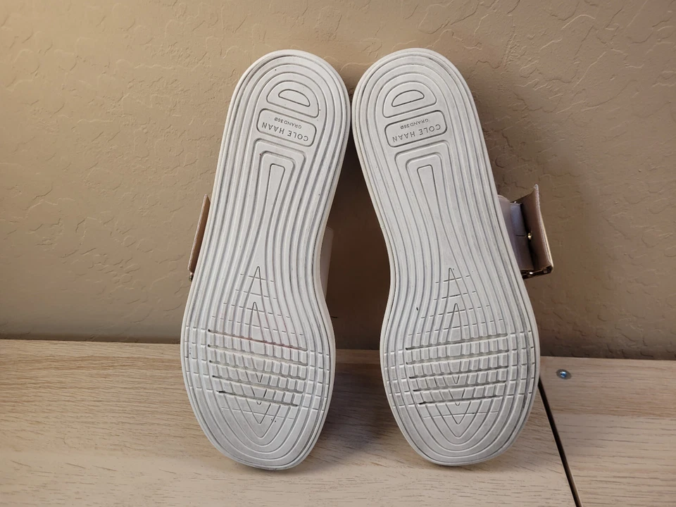 Sandalia Deslizable Cole Haan Original Grand Platform 2" Beige Mujer 9B 9 Foto 3 de 4