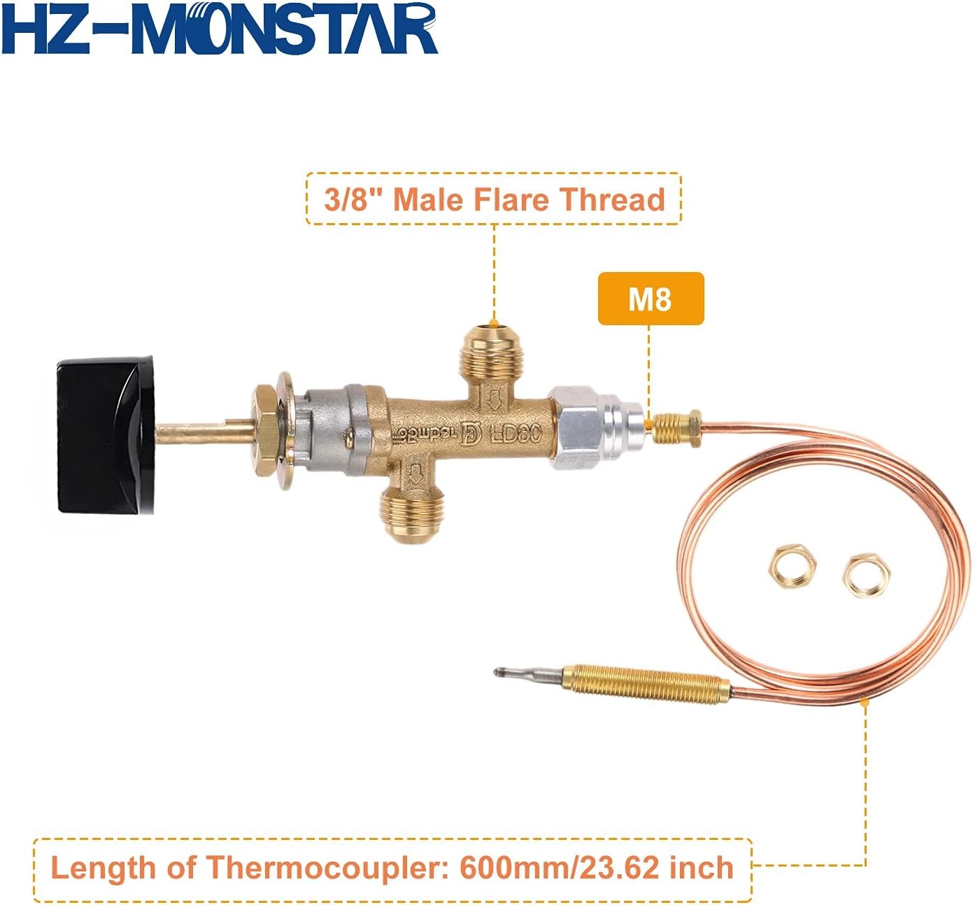 Low Pressure LPG Propane Gas Fireplace Fire Pit Flame Failure Safety Control... 
