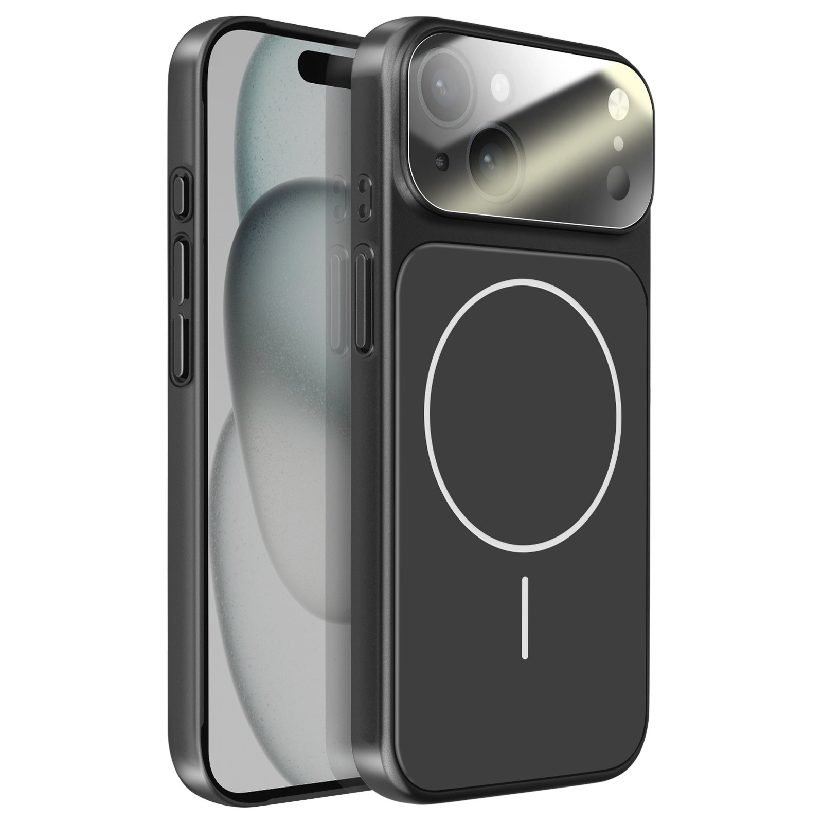 Coque iPhone 15 antichoc Avizar protège caméra verre trempé