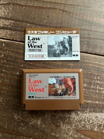 [FC] Famicom Law of the West Western Law [Box /Instruction /Startup confirmed]