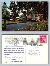 Westbury, NY-New York, Westbury Manor Gardens Estate Inn Vintage c1965 Postcard