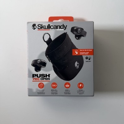 Skullcandy - Push 720 Open - Ear True Wireless Bluetooth Open Earbuds - Black