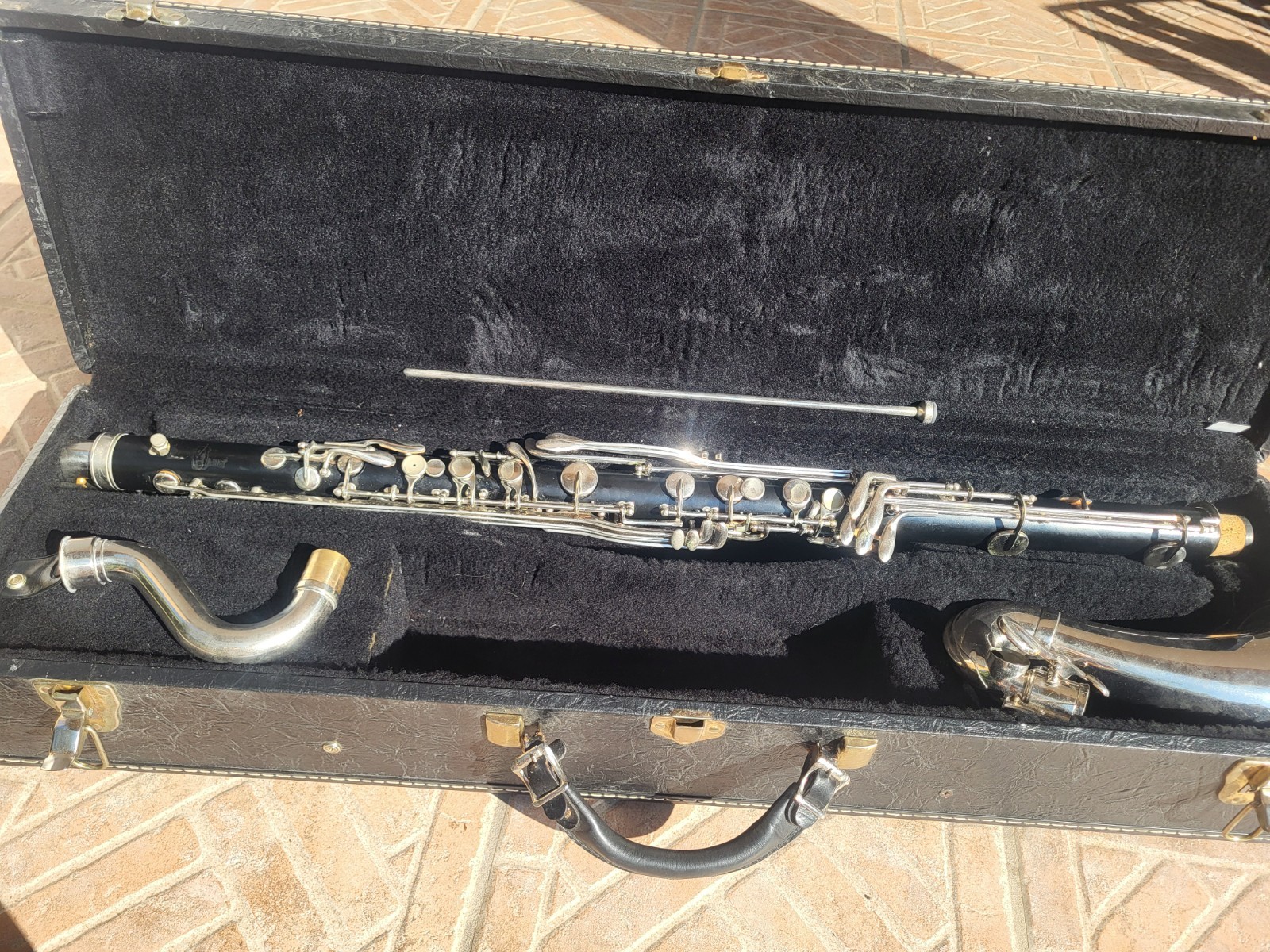 SELMER U.S.A. BASS CLARINET, FULL REPAD! /CLARINO CLARINETTO BASSO RITAMPONATO!!
