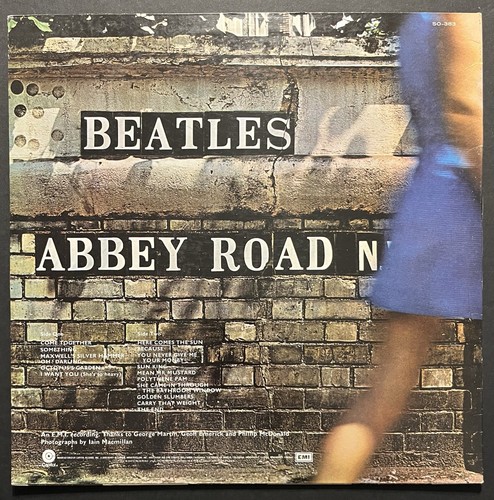The Beatles - Abbey Road LP Purple Label Reissue Capitol SO-383 VG+/VG - Picture 2 of 4