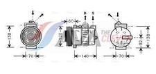 Kompressor Klimaanlage ** CLEVER FIT ** AVA Clever Choice AUAK050 12V für 1 L314