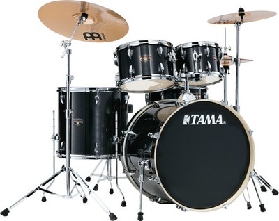B-WARE Tama IE52H6W-HBK Imperialstar Drumkit Hairline Black Schlagzeug Becken