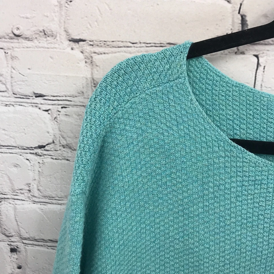 J Jill Top Mujer Extra Grande Azul Suéter Manga Larga Informal Básico Tejido Foto 3 de 4