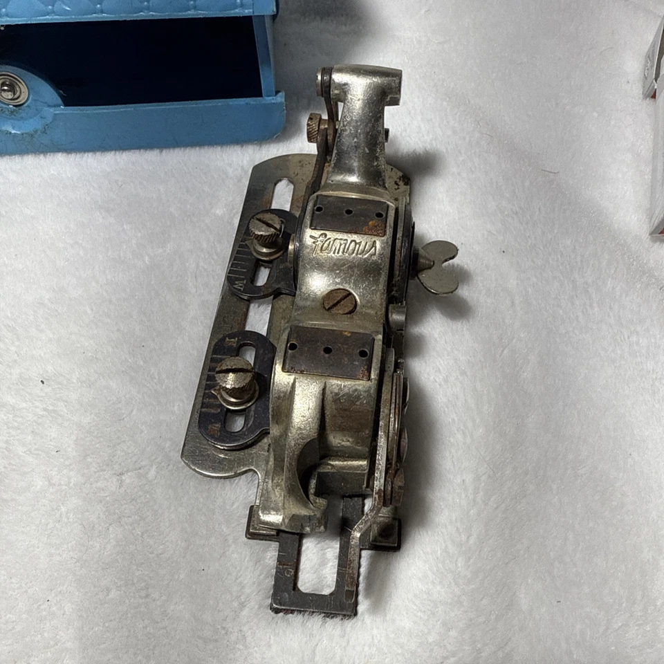 Vintage Famous Buttonhole Worker Complete Sewing Machine Attachment Model CC - Image 3 of 4