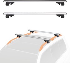Amazon Basics 52 Roof Rack Cross Bars Pair Raised Side Rails Lockable Aluminum Amazon Basics 52 Roof Rack Cross Bars Pair Raised Side Rails Lockable Aluminum