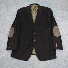Vintage Ralph Lauren Blazer Men 46R Brown Corduroy Elbow Patch Sport Coat Jacket