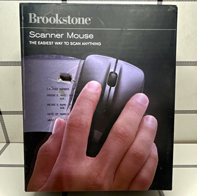 Brookstone Scanner Mouse Scanner 320 dpi OCR, 16.5'' x 11.7'' Scan Size