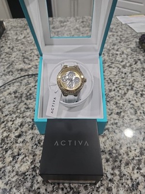 Retail $149.99 Invicta Activa Drift x 44mm Men's Watch Gold Dial