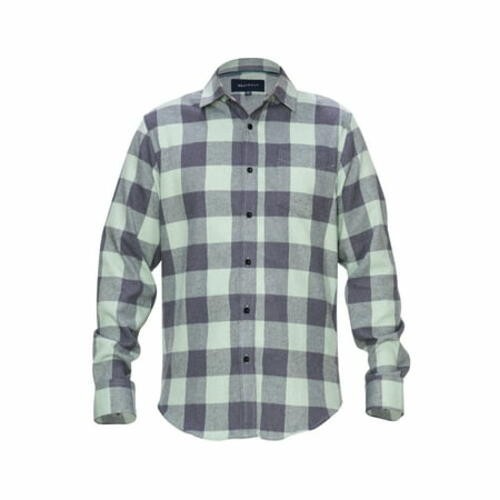 Braveman Men s Buffalo Plaid Button Down Classic Fit Flannel Shirt Olive XXXL 6790₽