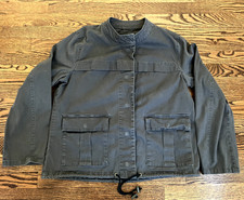 Sanctuary LA Snap Front Utility Jacket Olive Green Military Army Women Size XL