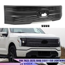For 2022-2024 2025 Ford F150 F-150 Lightning Diamond Front Bumper Grille Gray For 2022-2024 2025 Ford F150 F-150 Lightning Diamond Front Bumper Grille Gray
