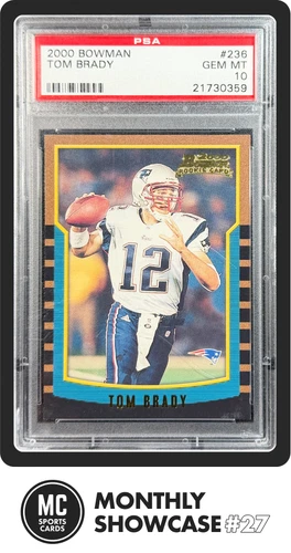 TOM BRADY PSA 10 2000 BOWMAN #236 ROOKIE CARD RC PATRIOTS GEM MINT