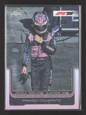 2025 Topps Chrome F1 On The Move Franco Colapinto #187 Refractor