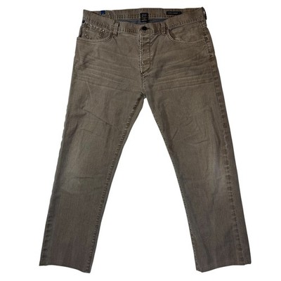 Citizens of Humanity Sid Jeans Mens 38x29 Beige Straight Leg Denim Button Fly