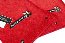 Dodge Charger Scat Pack Bee Red Floor Mats 2pc Nice Premium Upgrade 32oz Quality
