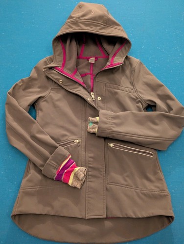 IVIVVA By Lululemon Girls (12) Hooded Softshell Jacket w/Thumbhole Inserts - EUC