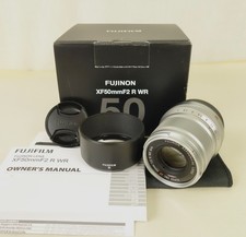 FUJIFILM FUJINON CLEAN XF 50 mm F/2 R WR SILVER PRIME LENS - NEAR MINT IN OB 