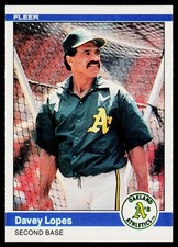 1984 Fleer #453 Davey Lopes - VG